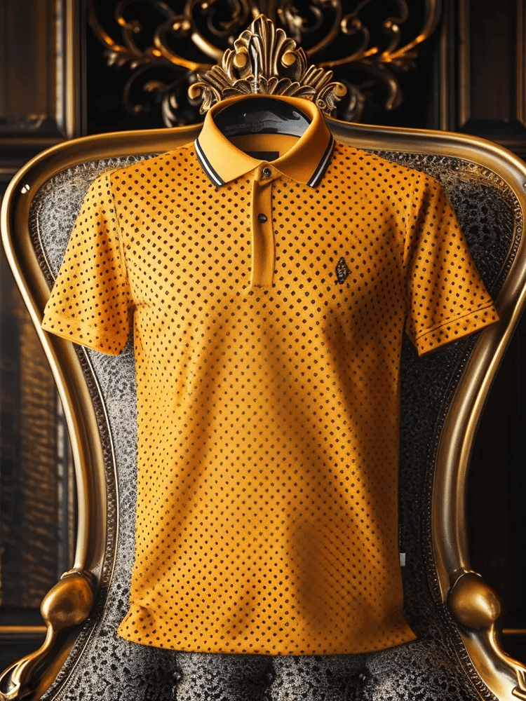 Camisa polo casual ejecutivo Button de manga corta para hombre