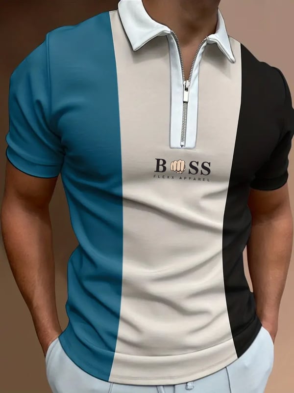 Casual cierre Polo para hombre
