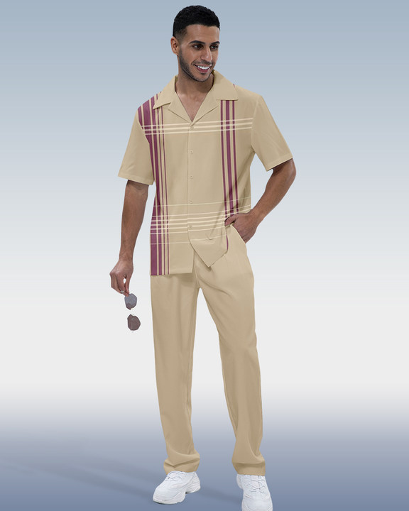 Camisa Rianmond Check estampado de manga corta Walking Set 350 para hombre