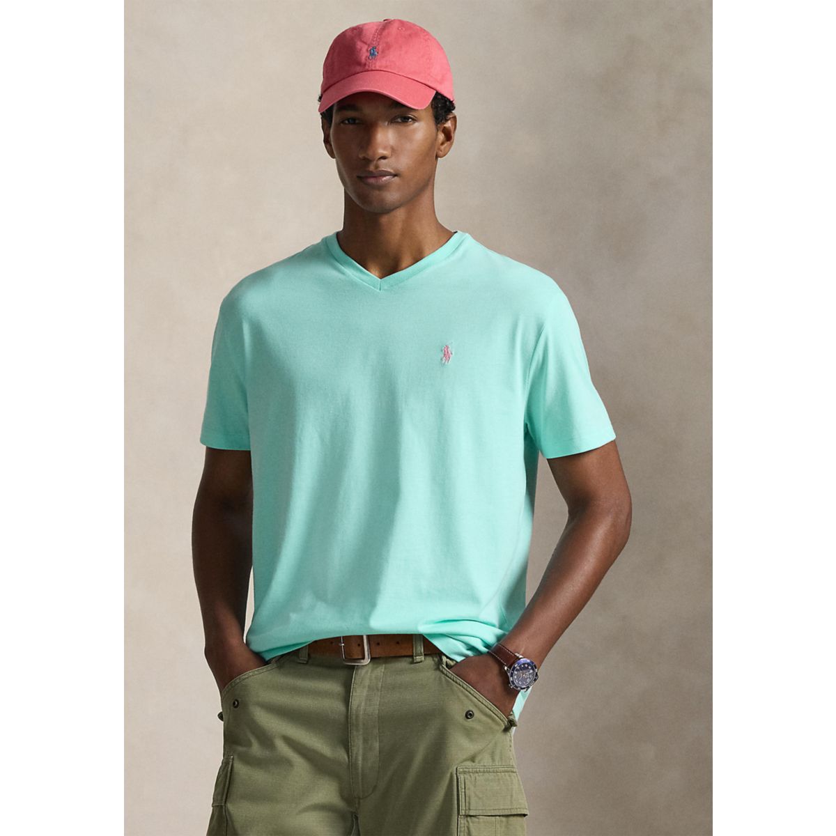 Classic Fit Jersey V-Neck T-Shirt - 8