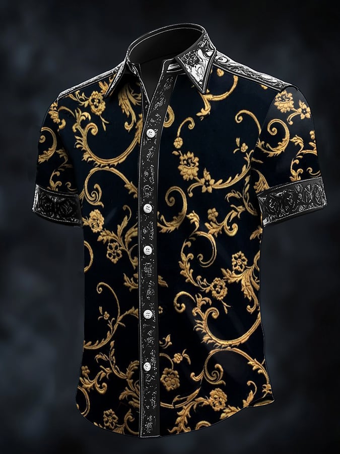 Casual de moda Dark diseño Contrascamiseta para hombre