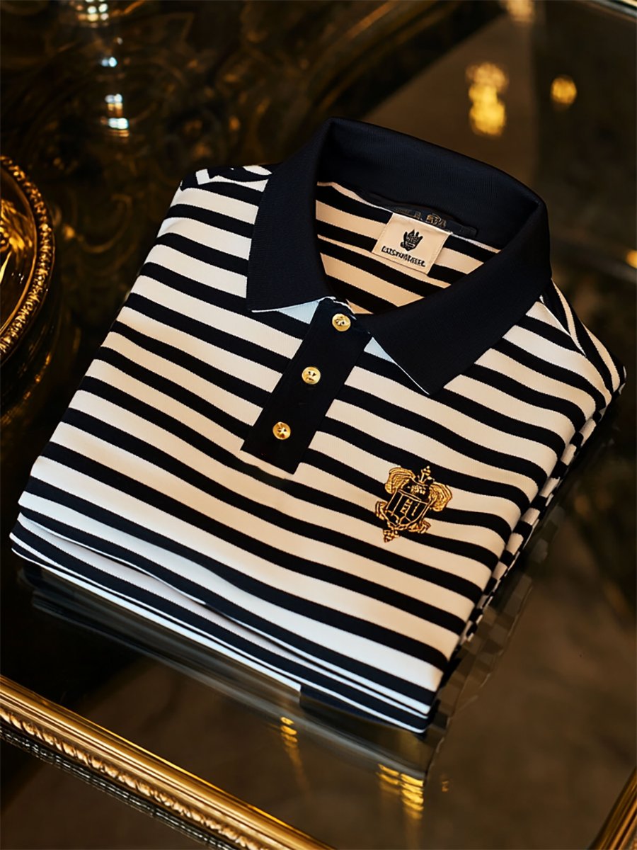 Camisa polo ejecutivo casual Button de manga corta para hombre