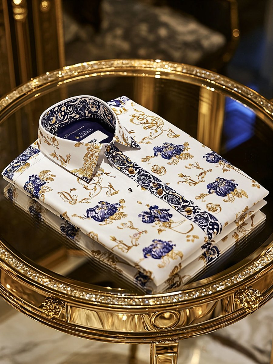 Camisa ejecutivo casual de manga larga para hombre
