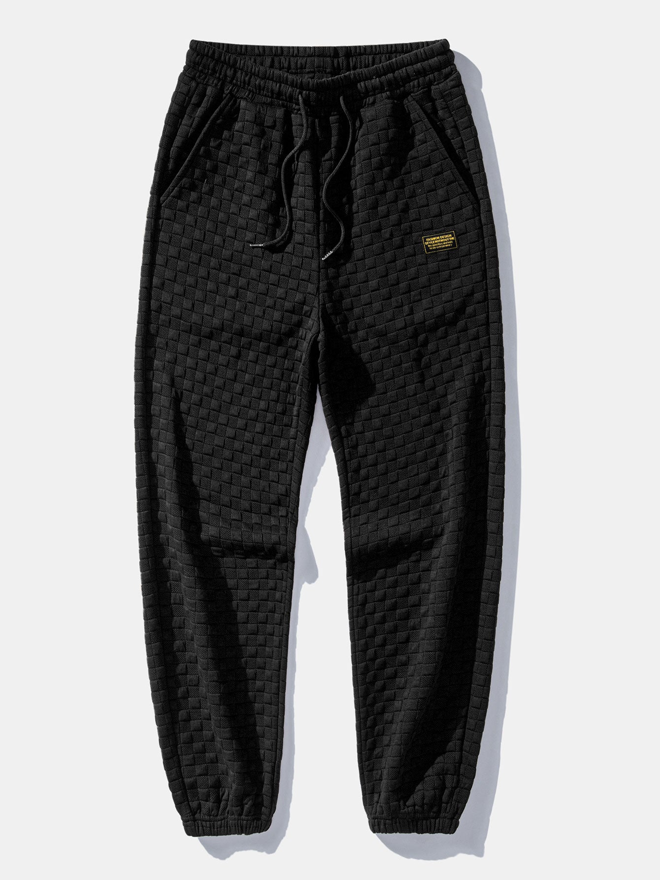 Sudadera Checkerboard Jacquard Quarter Zip & Jogger pantalón