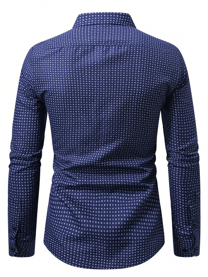 Camisa a cuadros ejecutivo casual para hombre