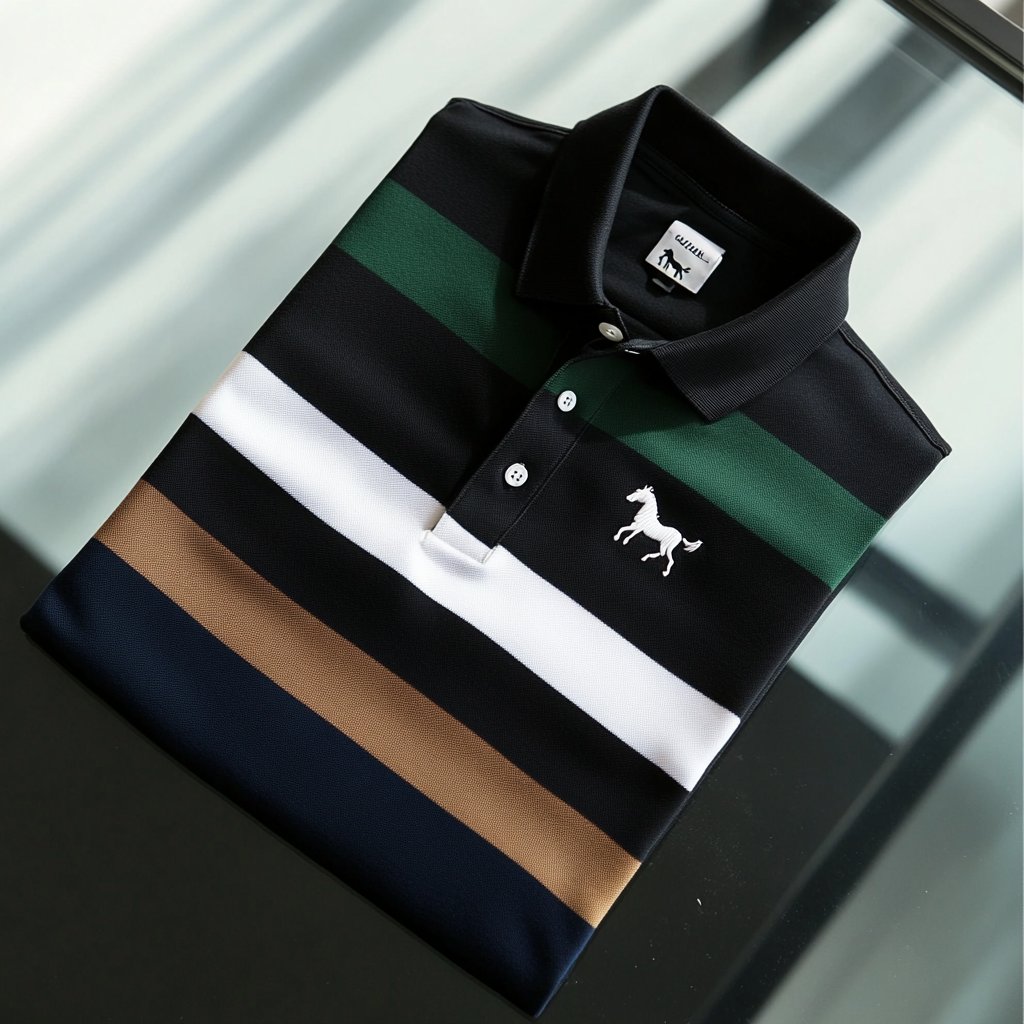 Camisa polo ejecutivo casual Button de manga corta para hombre