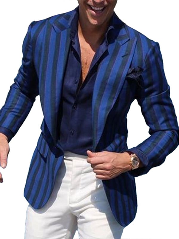 Casual elegantee estampado Suit para hombre