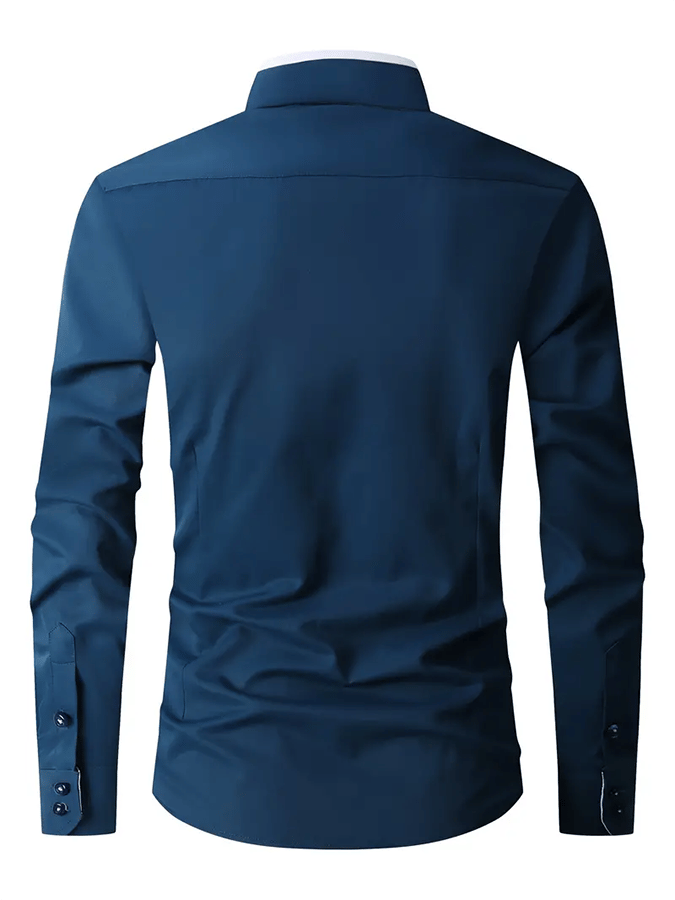 Camisa geométrico Design ejecutivo casual para hombre