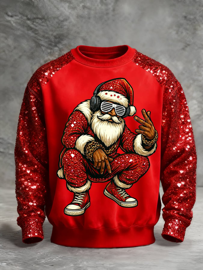 Sudadera Christmas estampado Pullover para hombre