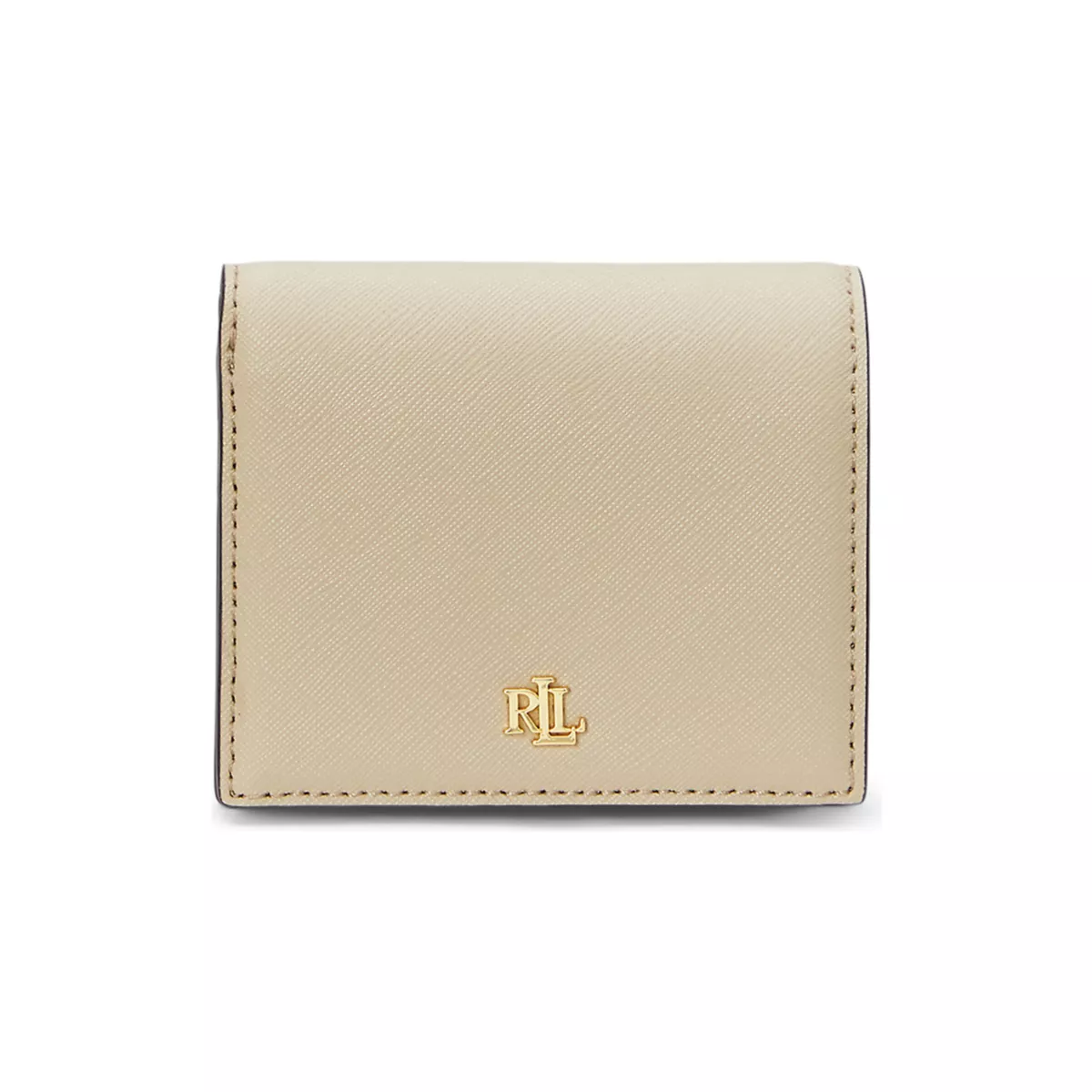 Crosshatch Leather Compact Wallet - 5