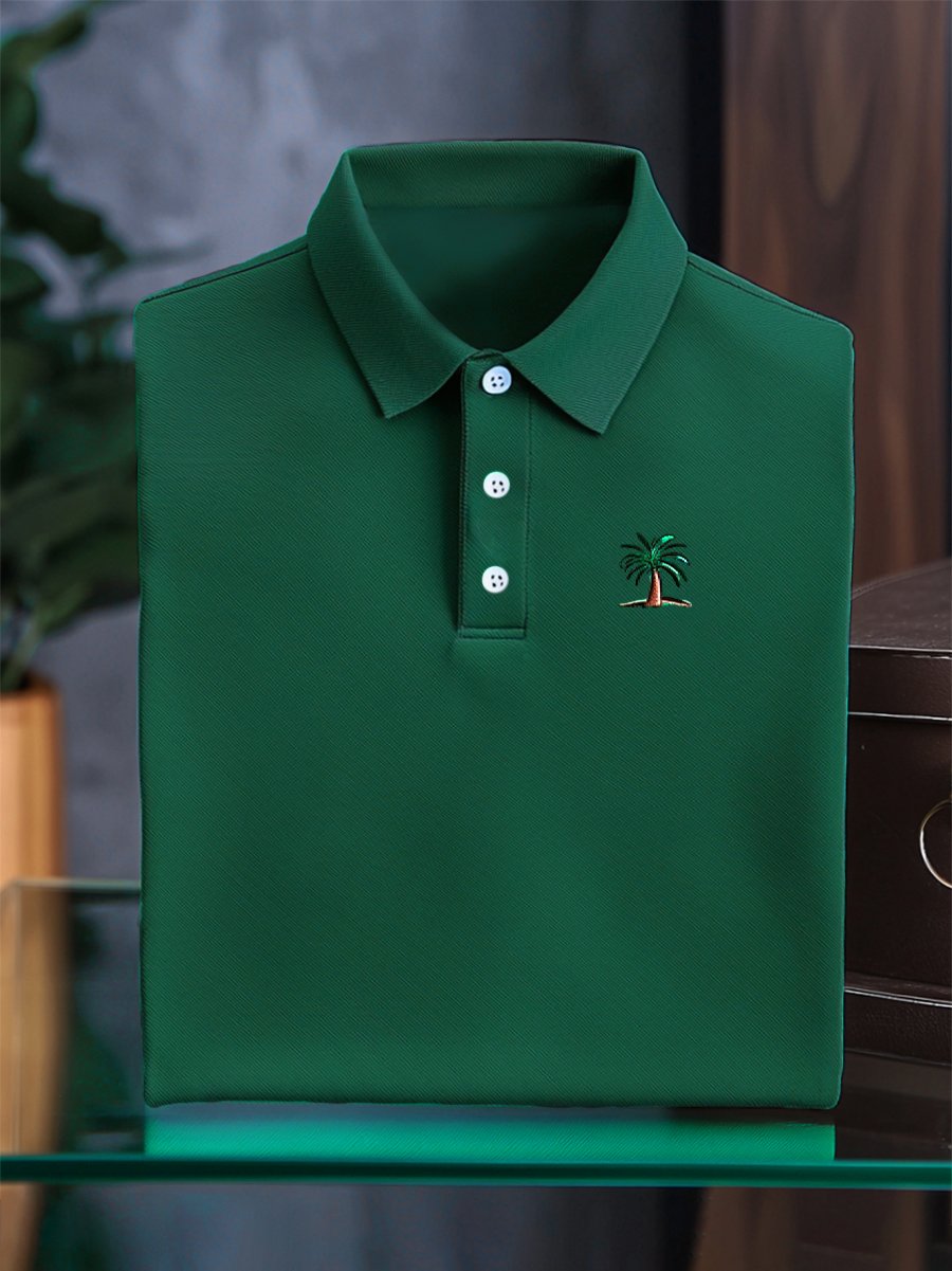 Camisa polo Couple ejecutivo casual Button de manga corta para hombre