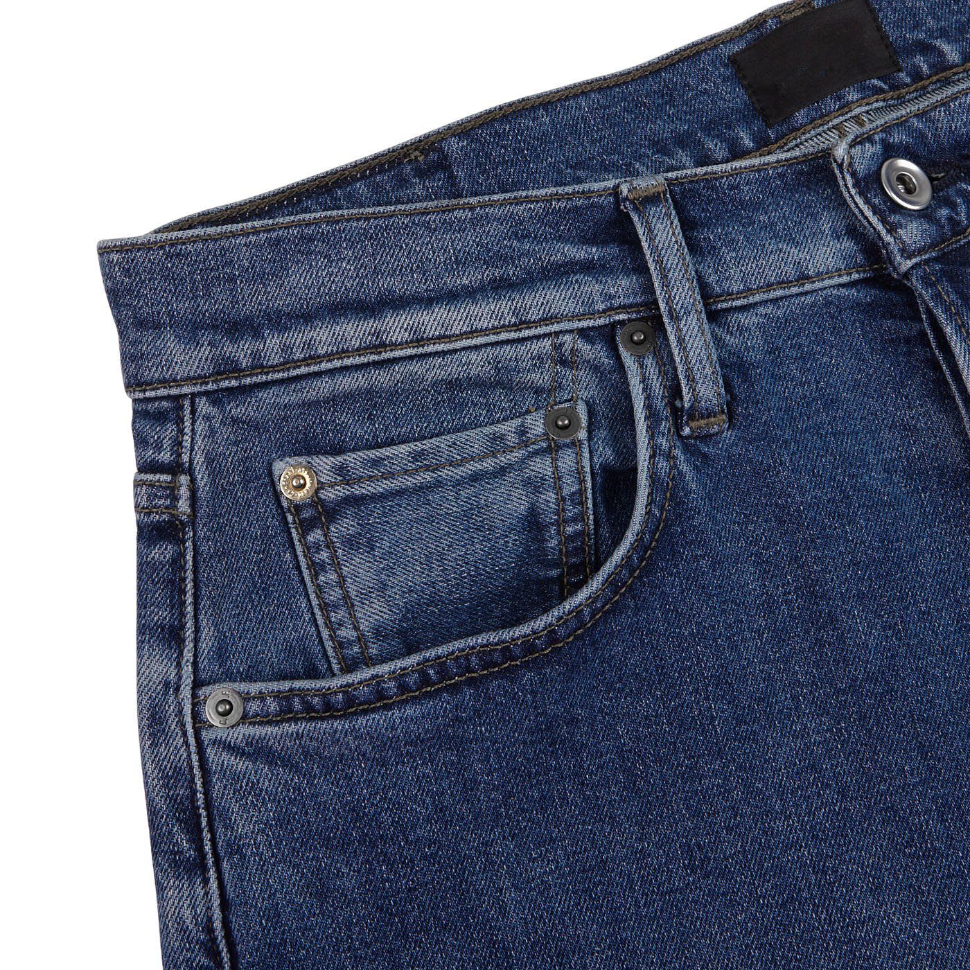 Mid Blue Organic Candiani de algodón M7 Jeans