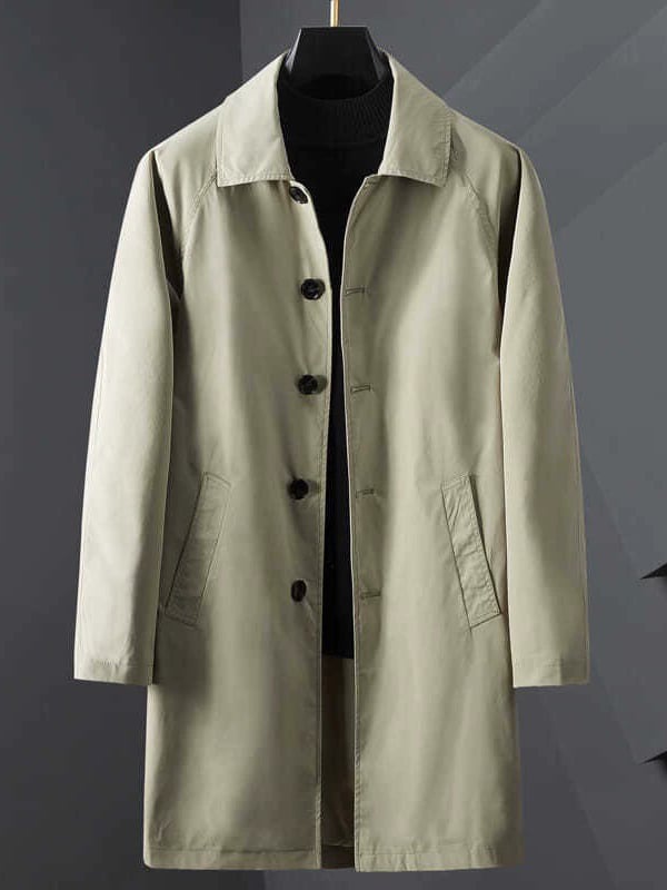 Light de lujo ejecutivo bolsillo Windbreaker para hombre