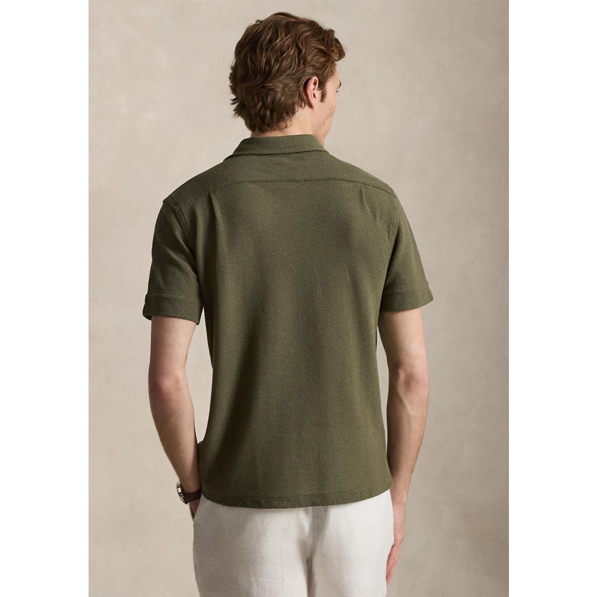 Textured Pointelle Camp Shirt - 2