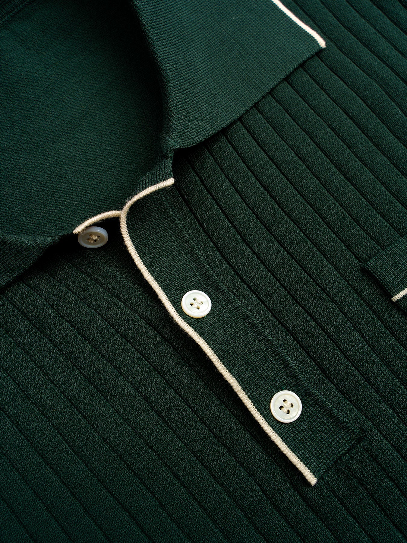 Gentletejido Contrast Color de manga corta tejidoted Polo
