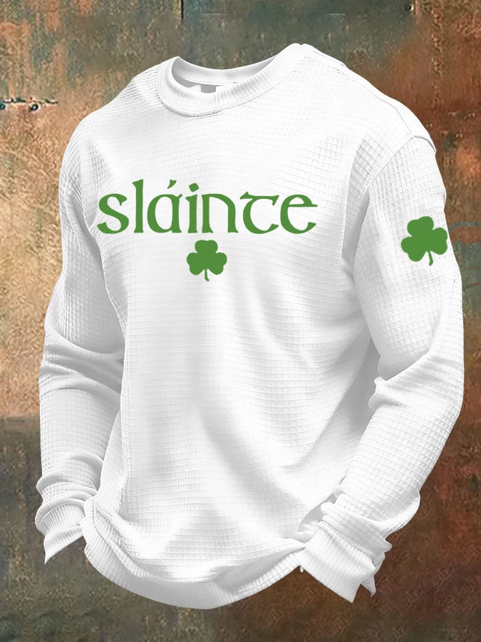 Camiseta St. Patrick's Day Waffle para hombre