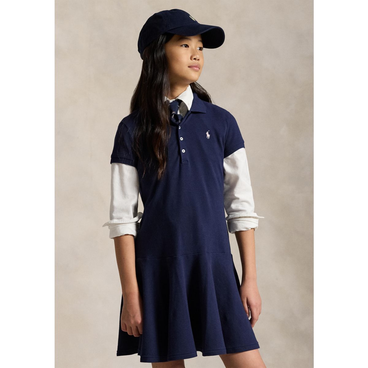 Mesh Polo Dress Girls 7-16 - 3