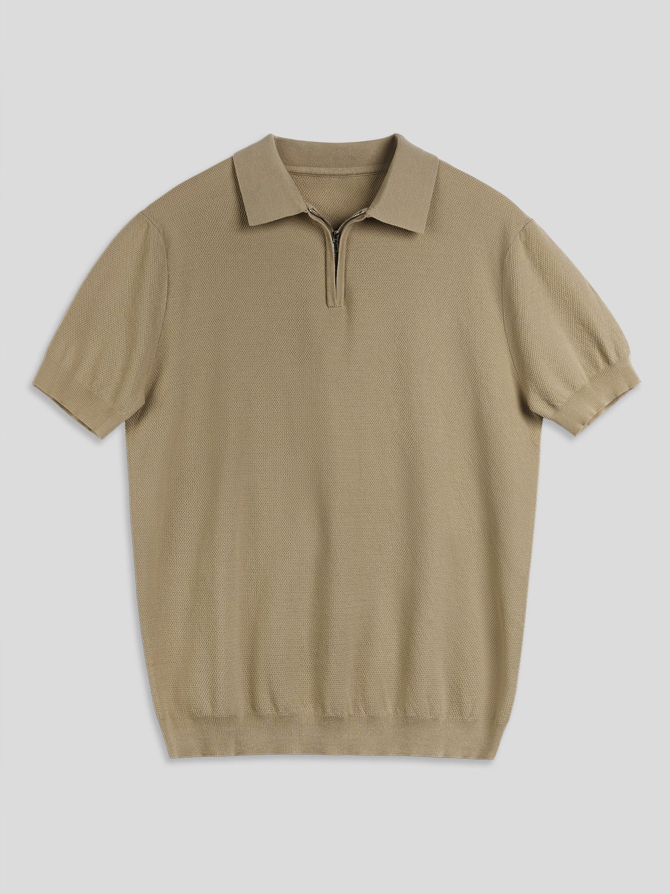 Flextejido Active tejidoted Zip Polo
