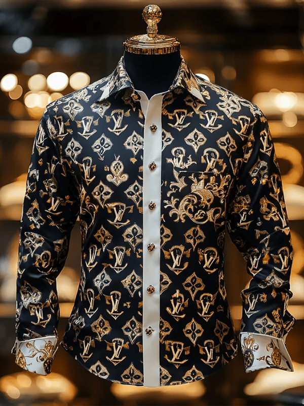 Camisa de lujo Gorgeous de manga larga para hombre