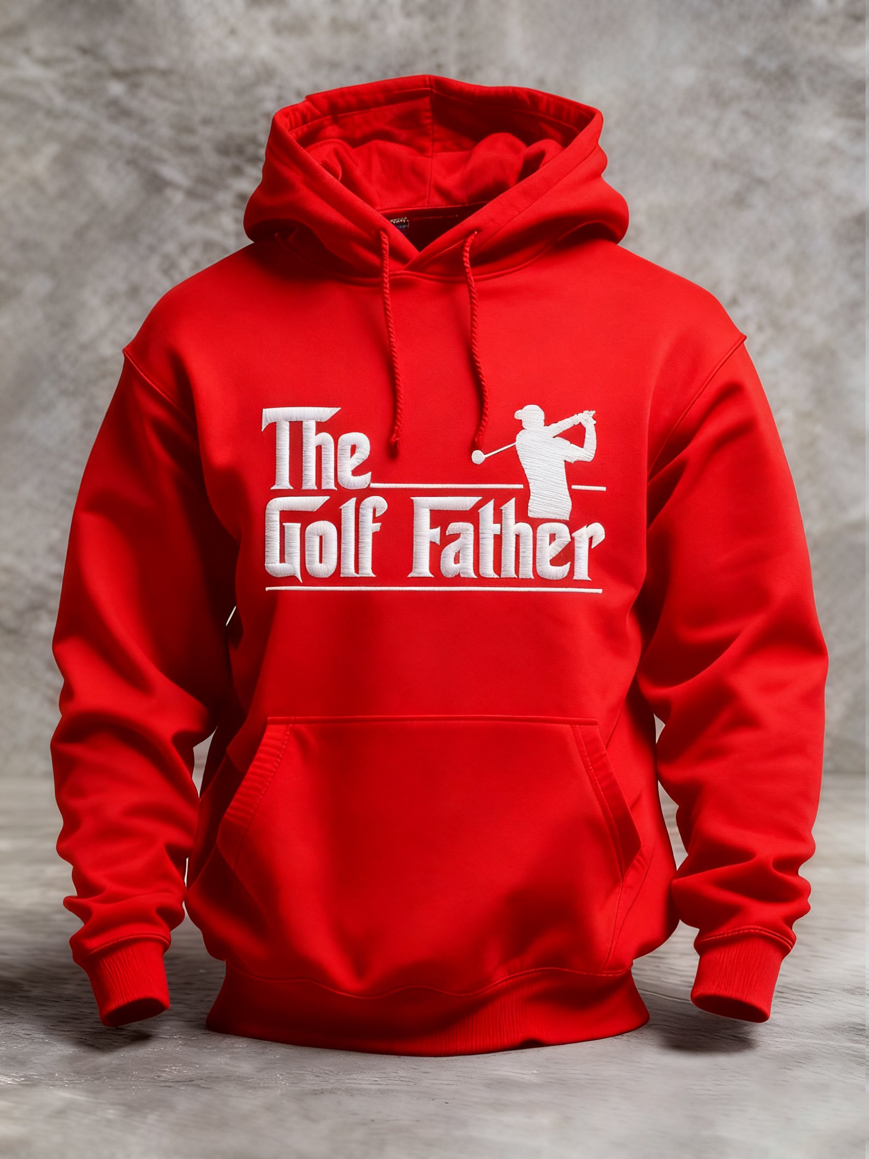 Winter Golf Customer estampado Hooded Top para hombre