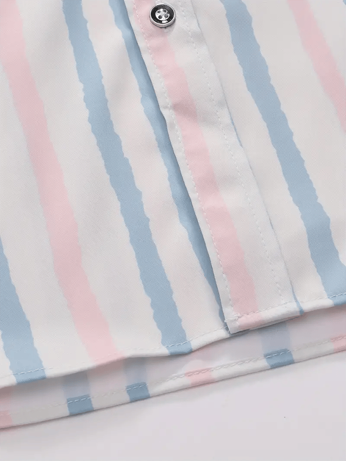 Camisa a rayas ejecutivo casual para hombre