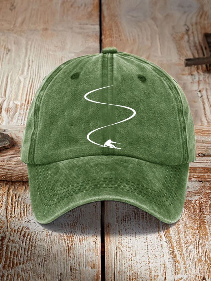 Ski enthusiasts estampado hat