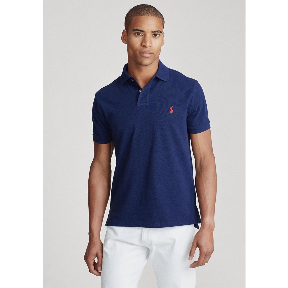 Classic Fit Mesh Polo Shirt - 8