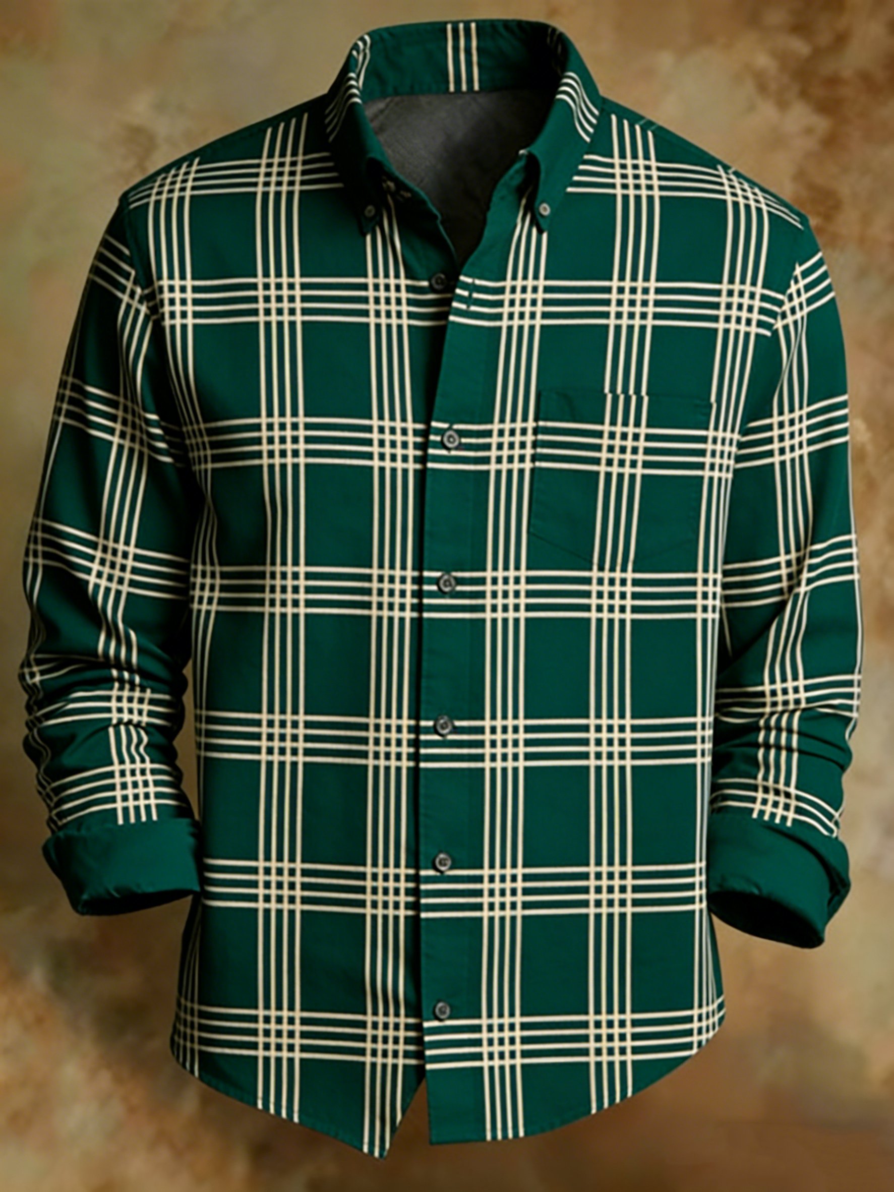Retro a cuadros Princamiseta para hombre