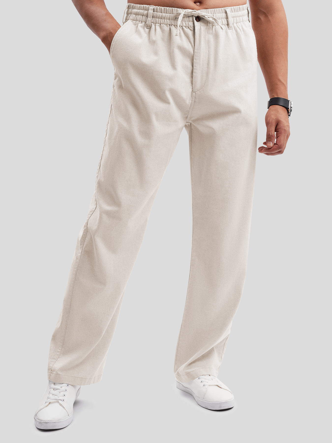 DreamWear Italian de lino Elastic Drawstring Pant