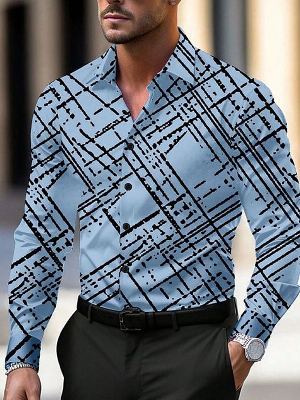 Camisa de lujo ejecutivo de manga larga para hombre