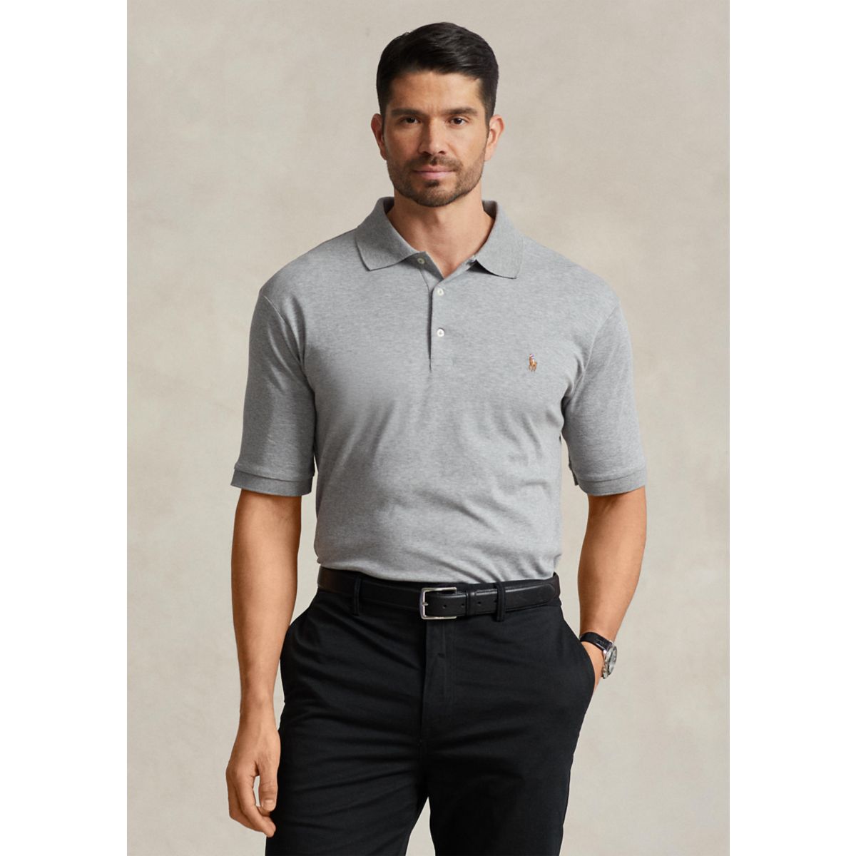 Big & Tall Classic Fit Soft Cotton Polo Shirt - 3
