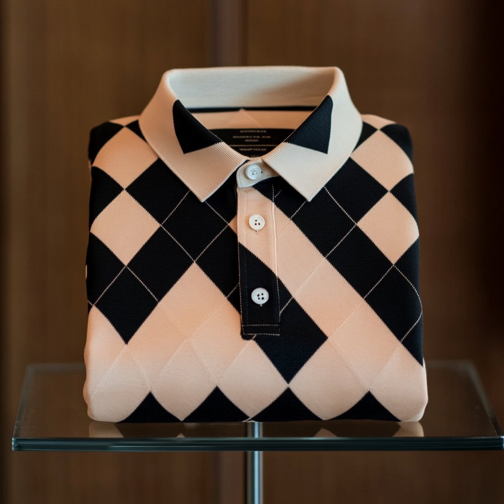 Camisa polo ejecutivo casual jacquard Button de manga corta para hombre