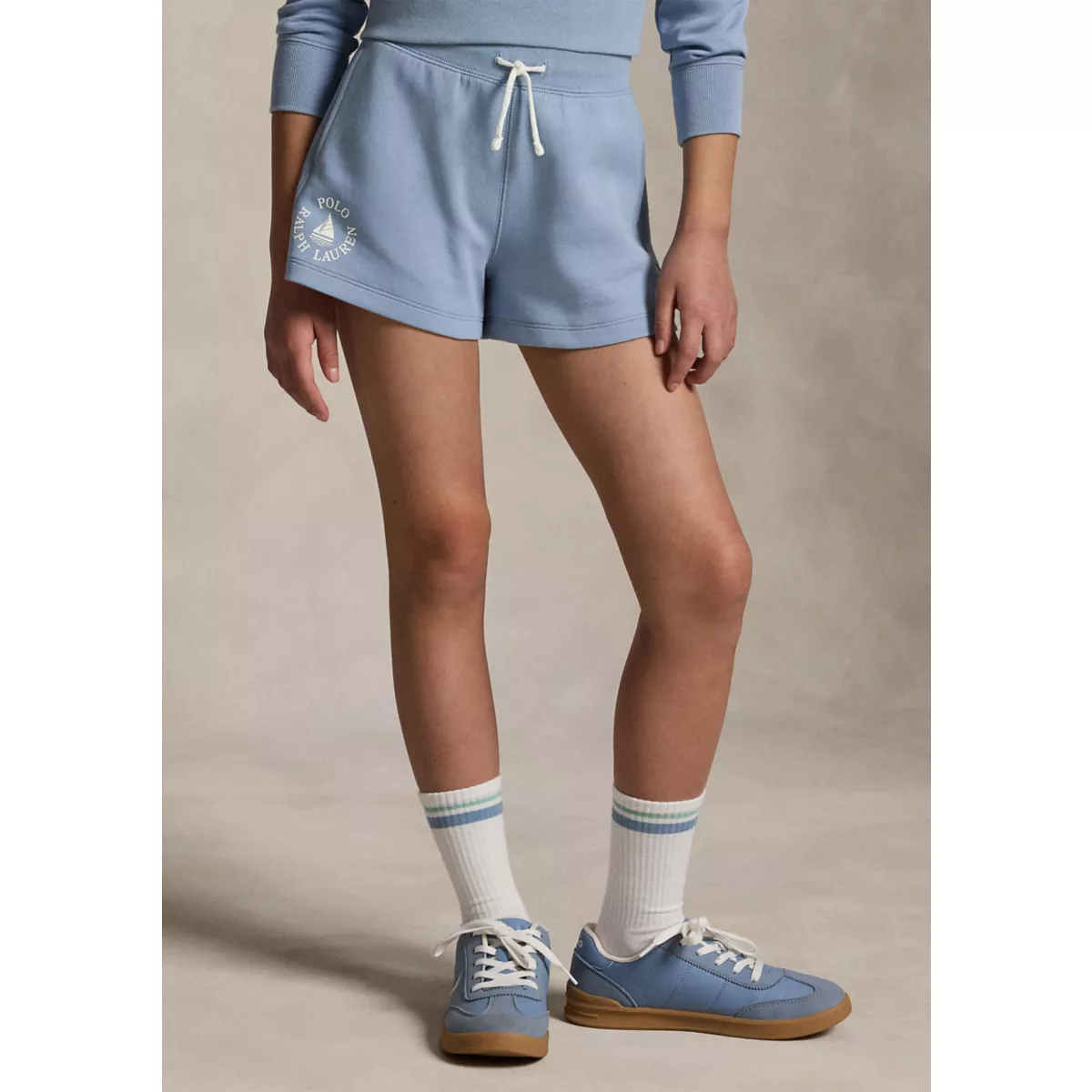 Girls 7-16 Sailboat Logo Double-Knit Short - 1