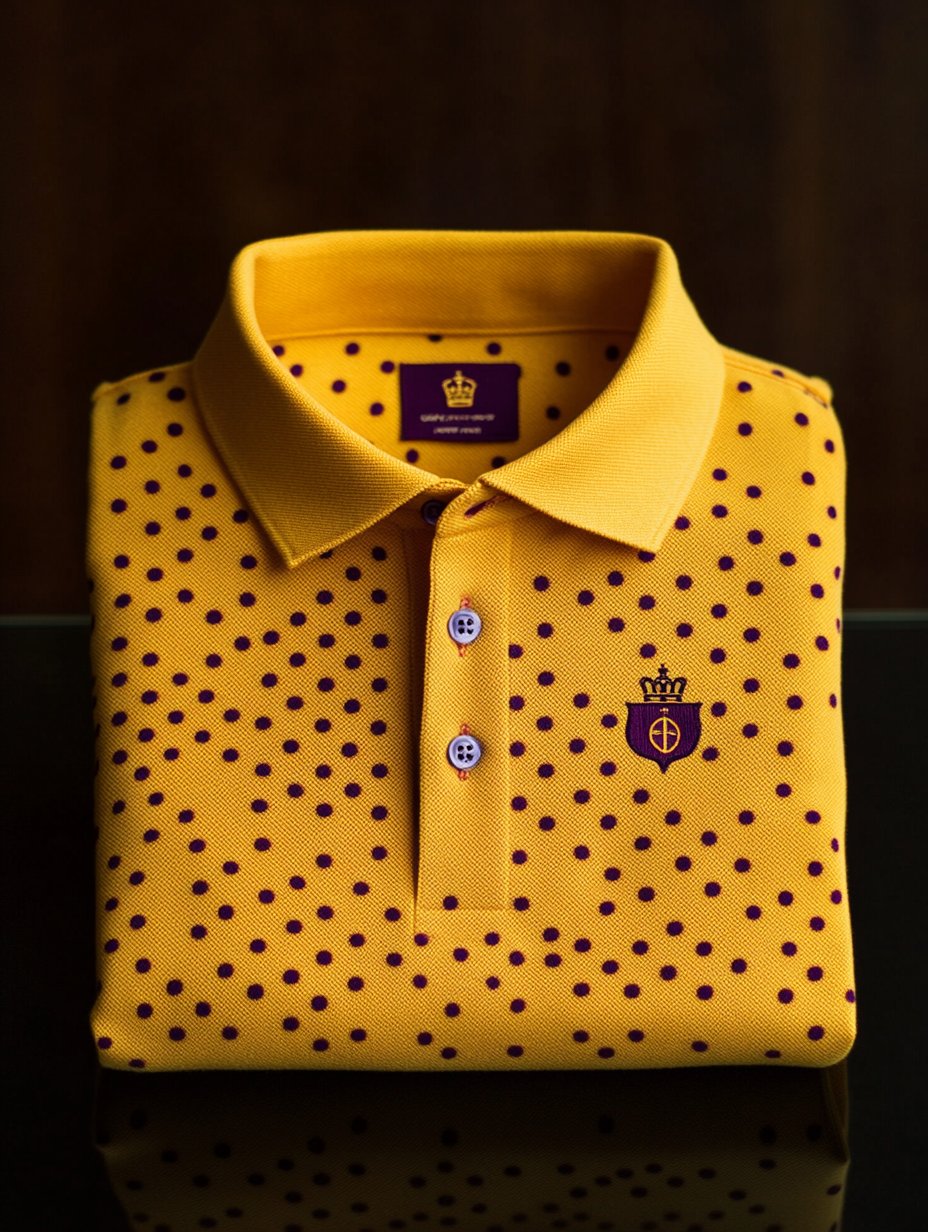 Camisa polo clásico ejecutivo Logo Button de manga corta para hombre