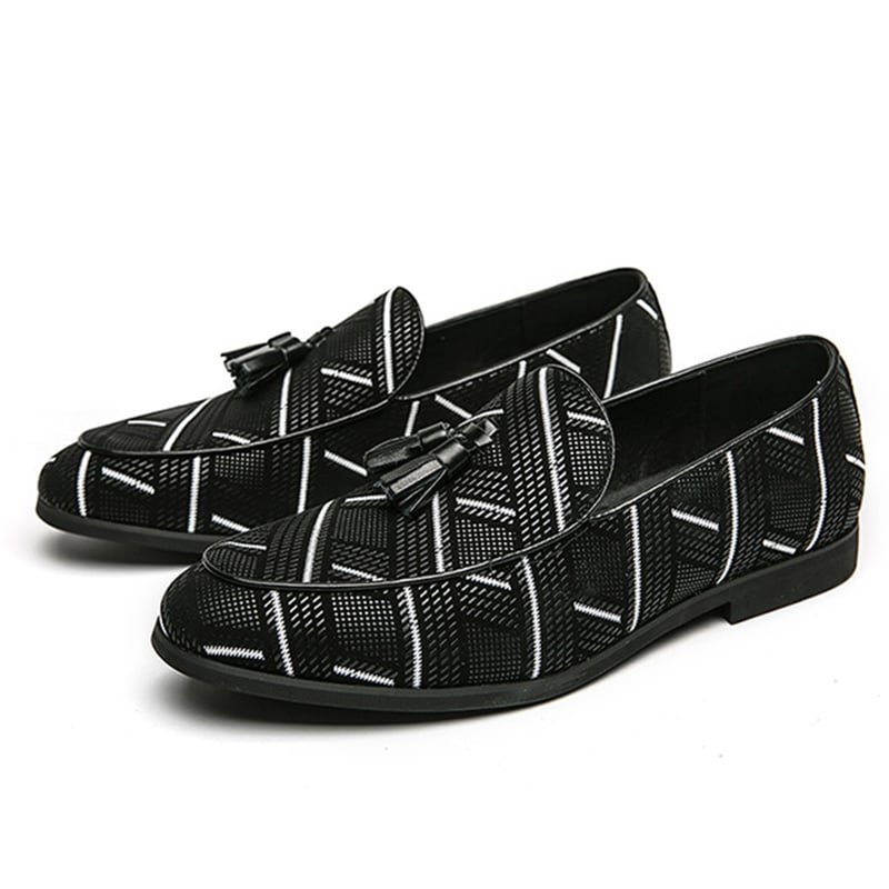 Zapatos de moda All-Match Ethnic Style casual cuero para hombre