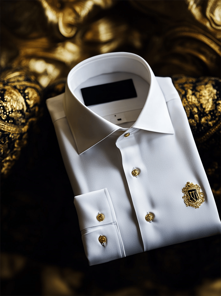 Camisa satén Luxe de manga corta para hombre
