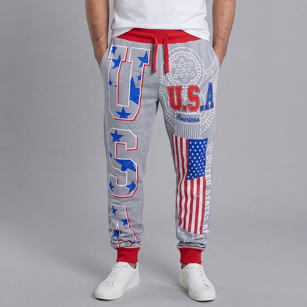 Pantalón casual Athletic with Letter estampado para hombre
