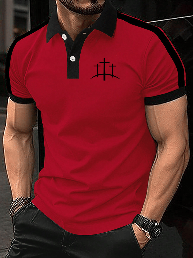 Camisa polo Faith estampado para hombre