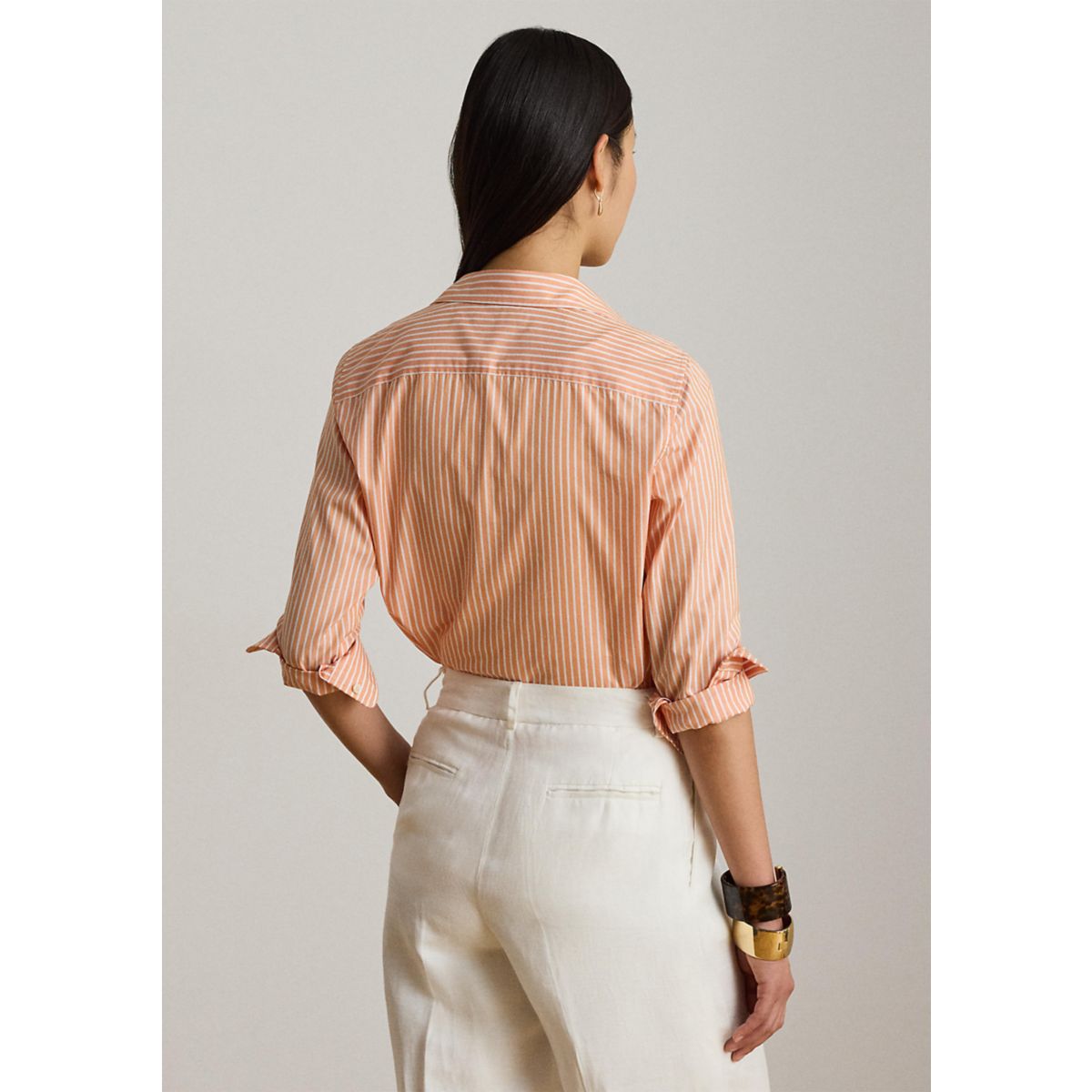 Classic Fit Striped End-on-End Shirt - 2