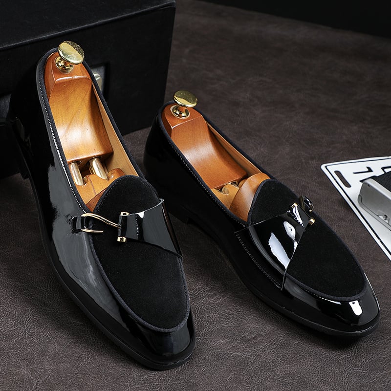 Zapatos de moda retro cuero para hombre