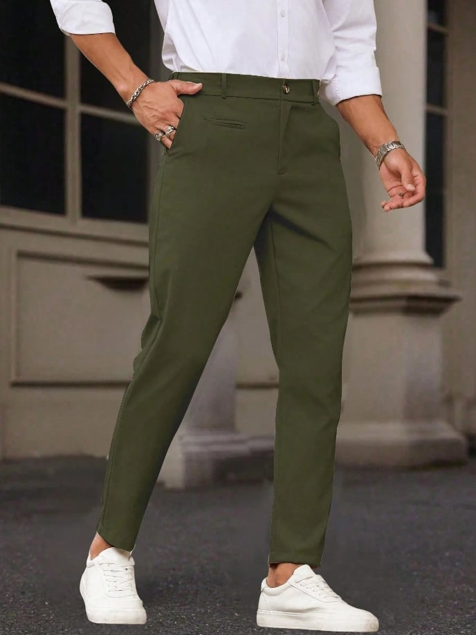 New ejecutivo Style Trousers para hombre