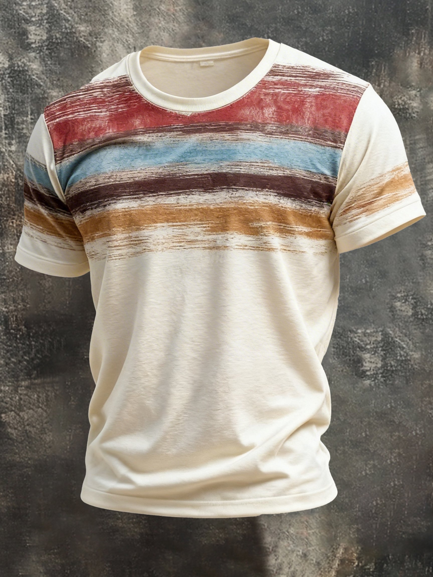 Camiseta vintage Patriot Camo de manga corta para hombre