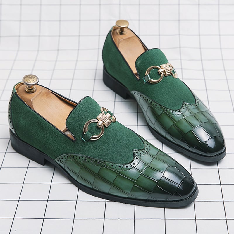 Zapatos de modaable British Style Patchpara trabajo casual para hombre