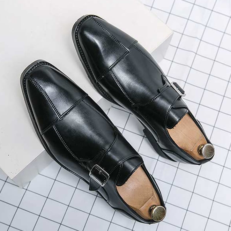 Zapatos Patchpara trabajo retro Punk casual Single Monk para hombre