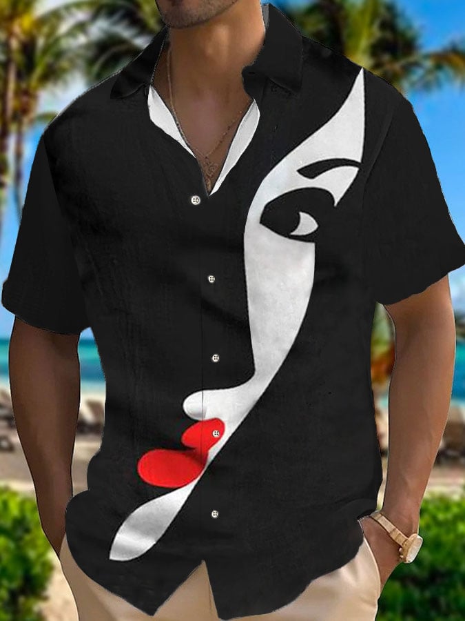 para hombre Hawaiian casual estampado camisa