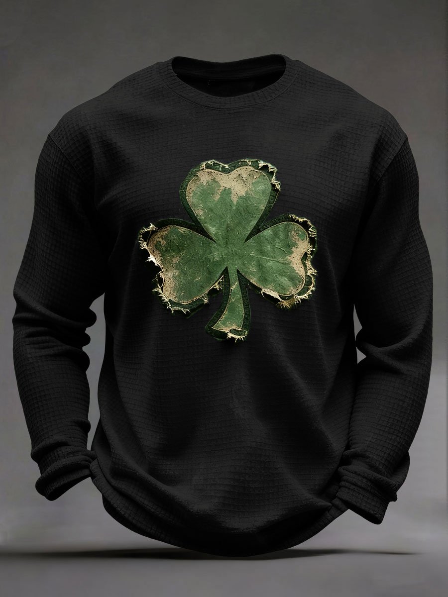 Camiseta St. Patrick's Day Waffle para hombre