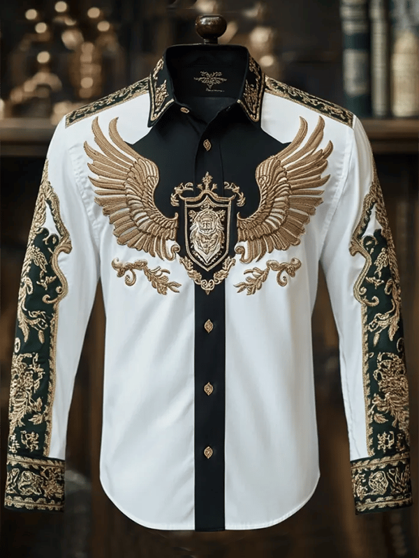 Camisa de lujo Gorgeous de manga larga para hombre