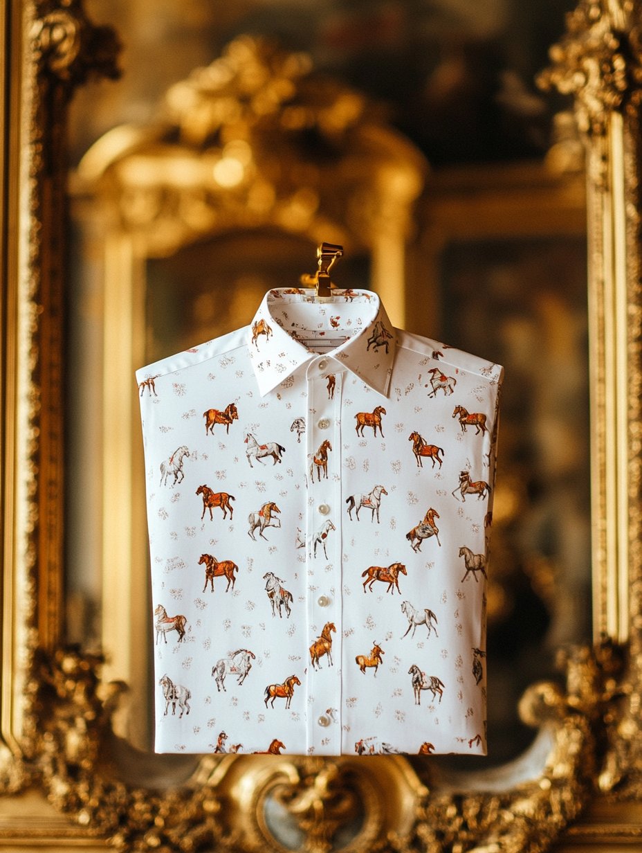 Camisa Jockey de manga corta para hombre