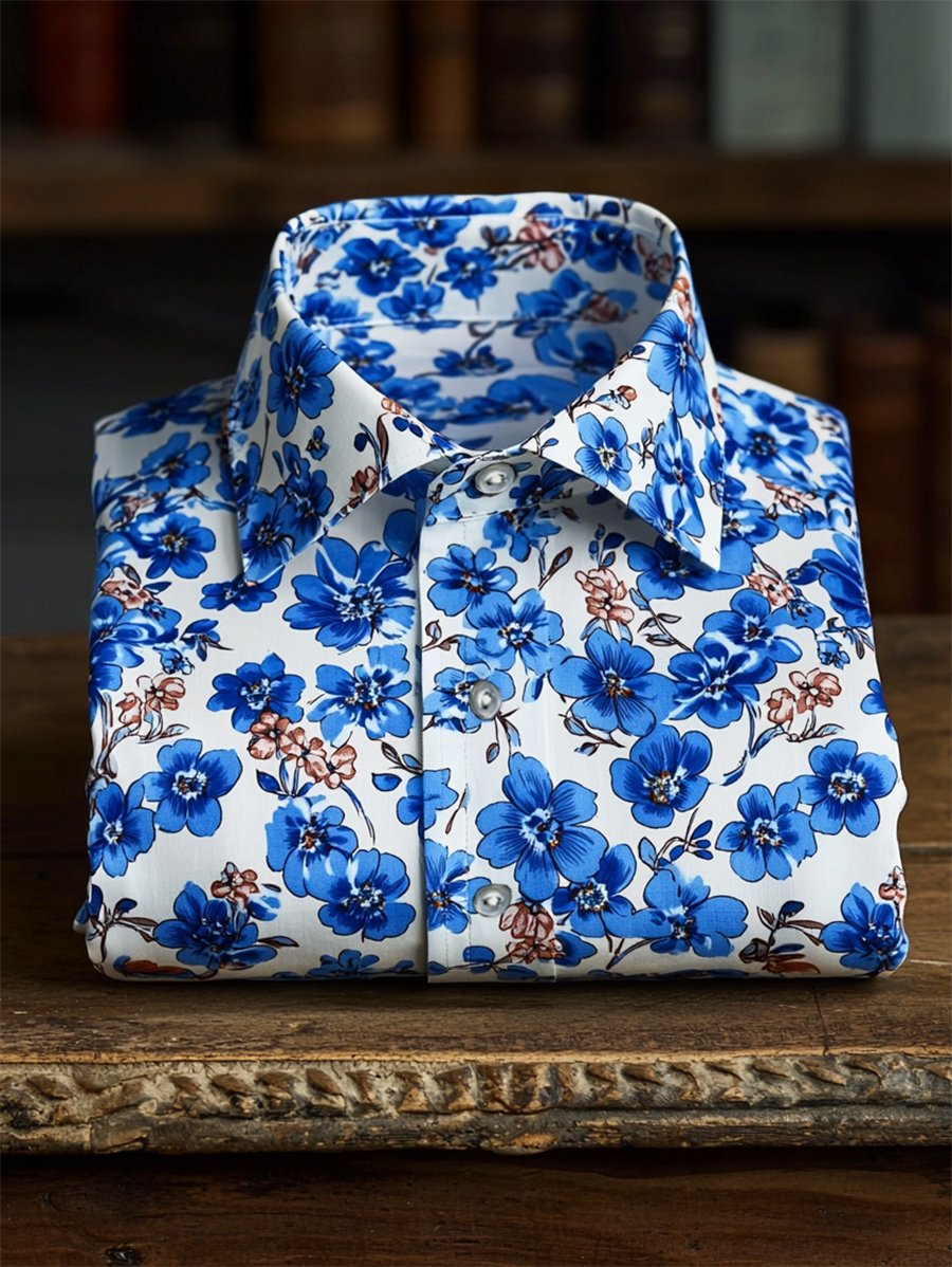Camisa Resort casual floral Art de manga corta para hombre