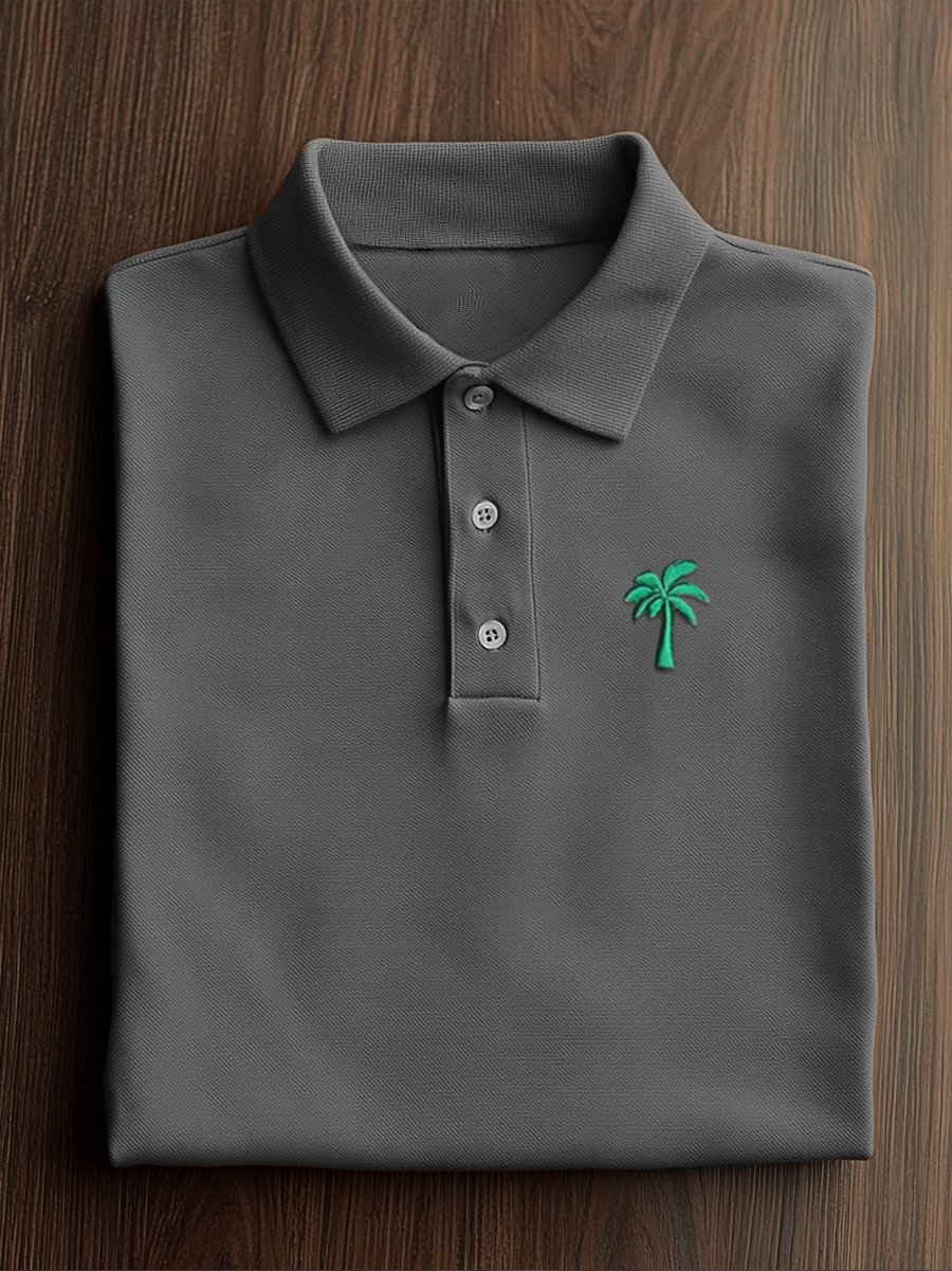 Camisa polo Couple ejecutivo casual Button de manga corta para hombre